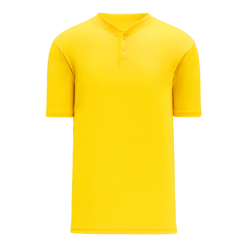 Athletic Knit Two Button Performance Baseball Jersey (BA1347)